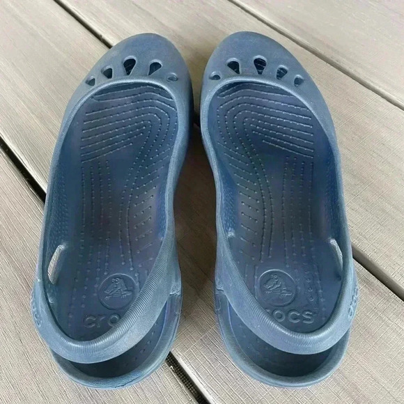 Crocs Women’s Malindi Flats‎ Navy Size 10 - Picture 2 of 4